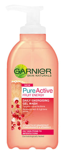 Garnier Pure Active Fruit Energy gel wash review